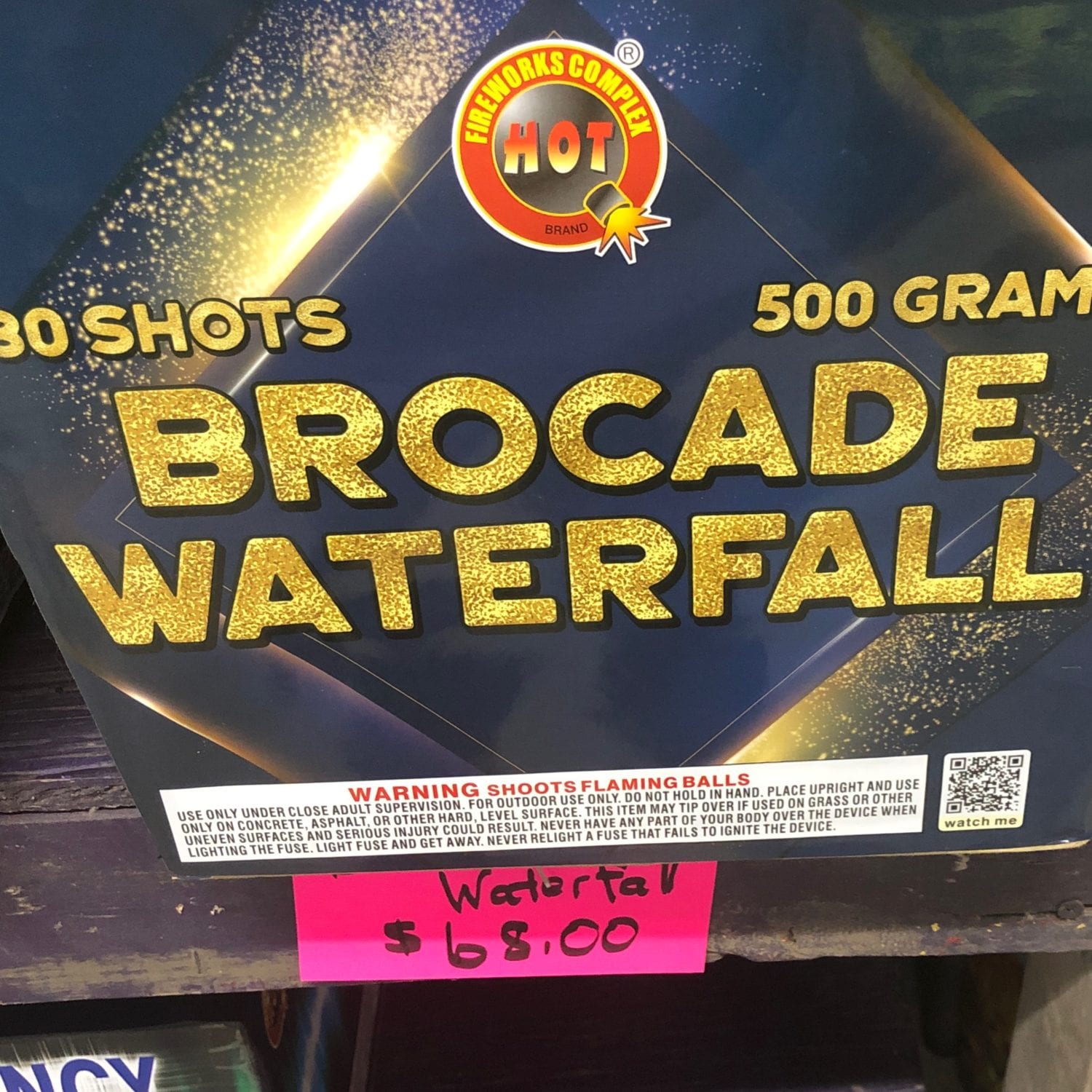 Brocade waterfall - Muret Family Fireworks Farm